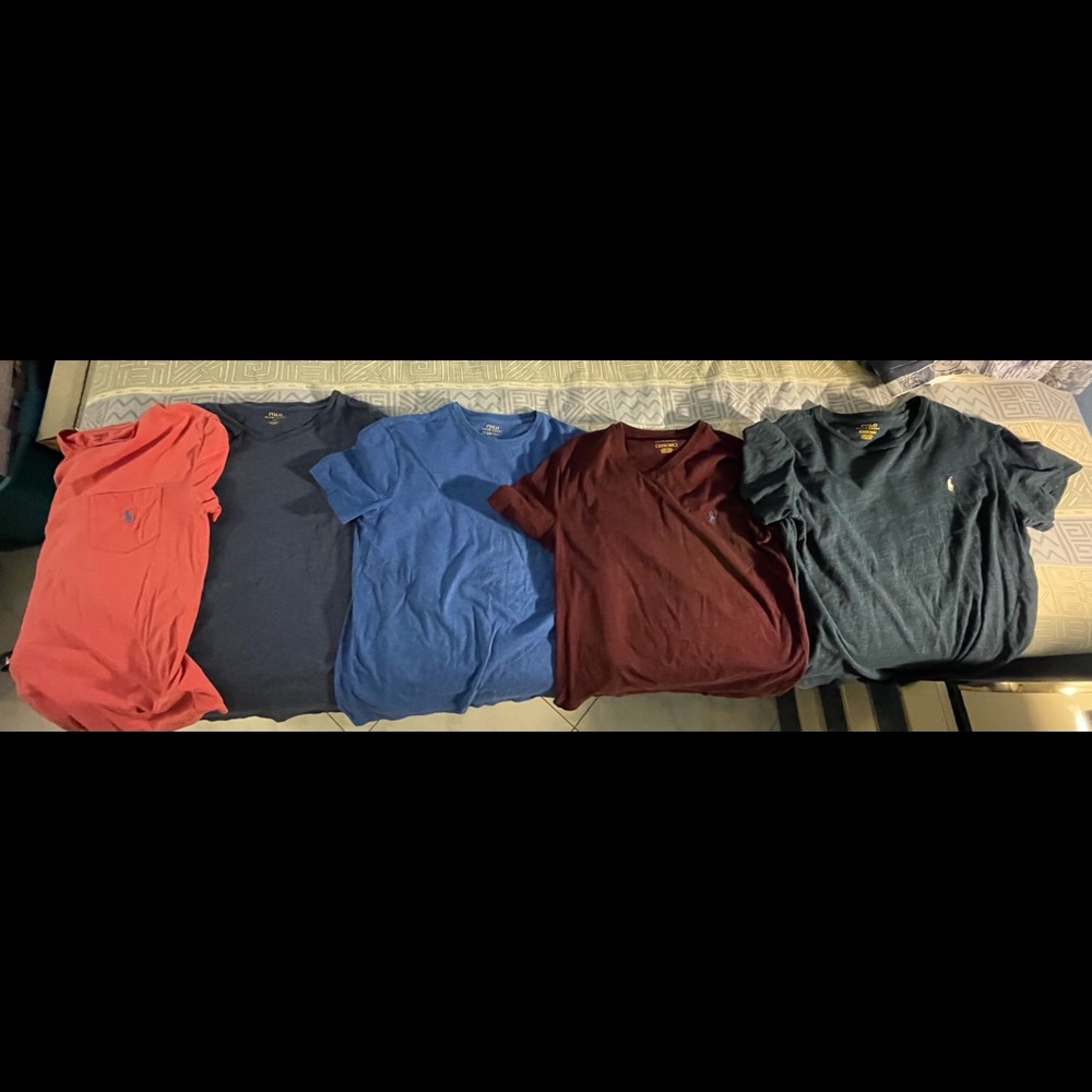 5 polo Ralph Lauren t shirts- lightly used - Picture 2 of 3